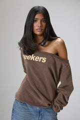 Seekers Slouch Top in Brown