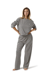 Wilkie Soft Oversized Long Sleeve in Multi Cream