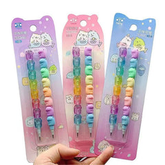 2pcs Kawaii HB Non-Sharpening Mechanical Pencils
