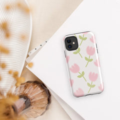 Shoppu Tulip Days Tough Phone Case for iPhone