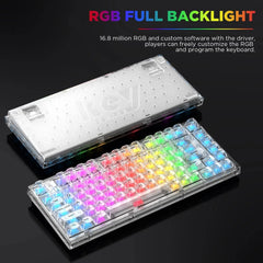 Crystal X75 Wired 82 Keys Hot Swap Mechanical Keyboard