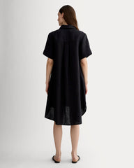 The Daytripper Dress In Linen | Black