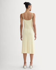The Tank Midi Dress In Butterknit | Light Yellow