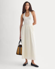 Halter Dress In Ultrasoft Cotton | Birch