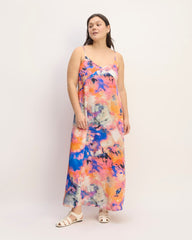 The Everlane X Marques' Almeida Satin Tie-Dye Dress | Multi Tie-Dye