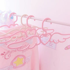 5/10PCS Winged Heart Hanger Set