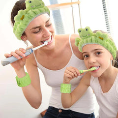 3Pcs Set Cute Makeup Headband Wristband Set