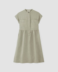 The Craft Dress In Linen | Sage Green