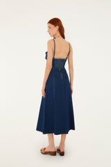Denim Flower Dress