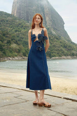 Denim Flower Dress