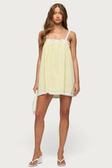 Hipla Contrast Lacey Cotton Dress