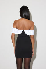 Off-The-Shoulder Bodycon Mini Dress