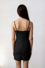 Rhinestone Bow Sweetheart Bodycon Mini Dress