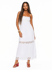 Embroidered Cami Maxi Dress
