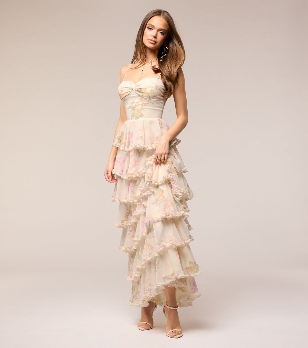 Anabelle Floral Chiffon Formal Dress