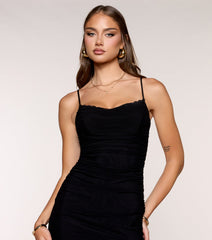 Serving Chicness Mesh Midi Dress