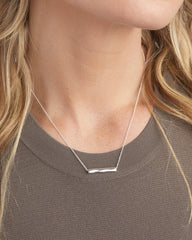 Bespoke Bar Adjustable Necklace (Silver)