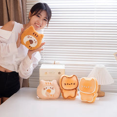 1PC Kawaii Biscuit Cat Plush