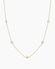 Classic Five Diamond Necklace
