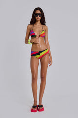 Freda Stripe Triangle Bikini Top