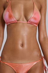 Veluna Ombre Metallic Micro Triangle Bikini Top