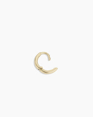 14K Gold Everyday Oval Single Huggie