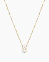 14K Gold Love Halo Charm Necklace