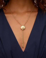 Scallop Bolo Necklace