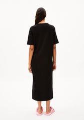 Xelinaa Jersey-Midi-Kleid | Black