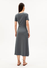 Jeltaa Jersey-Kleid | Space Steel
