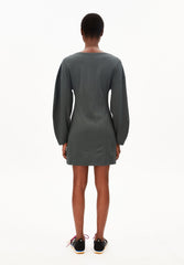 Barrel Mini-Jerseykleid | Space Steel