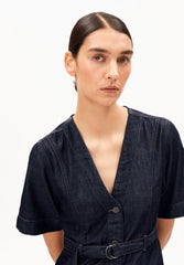 Jeans-Midi-Kleid Mit Gürtel | Rinse