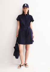 Poplin Larisaana Mini-Kleid | Tinted Navy