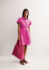 Poplin Larisaana Mini-Kleid | Very Berry