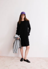 Maariliana Langärmliges Jerseykleid | Black