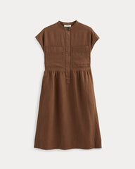 The Craft Dress In Linen | Cedarwood