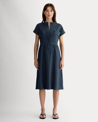 The Craft Dress In Linen | Navy