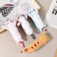 Lovely Long Cat Plushie Key Chain