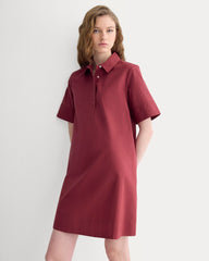 Popover Mini Shirtrdress In Ultrasoft Cotton | Pomegranate