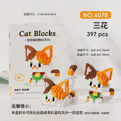 Kawaii Cat Mini Blocks Pet DIY Figure