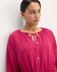 The Tencel™ Gathered Maxi Dress | Red Currant