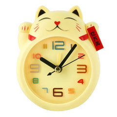 Kawaii Lucky Cat Analog Wall Clock
