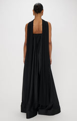 Tinsley Tube Dress ~ Black Luxe Satin