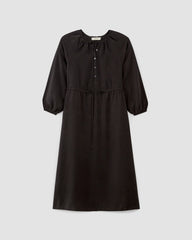 The Tencel™ Gathered Maxi Dress | Black