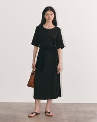 The Relaxed T-Shirt Dress In Buttersoft | Black