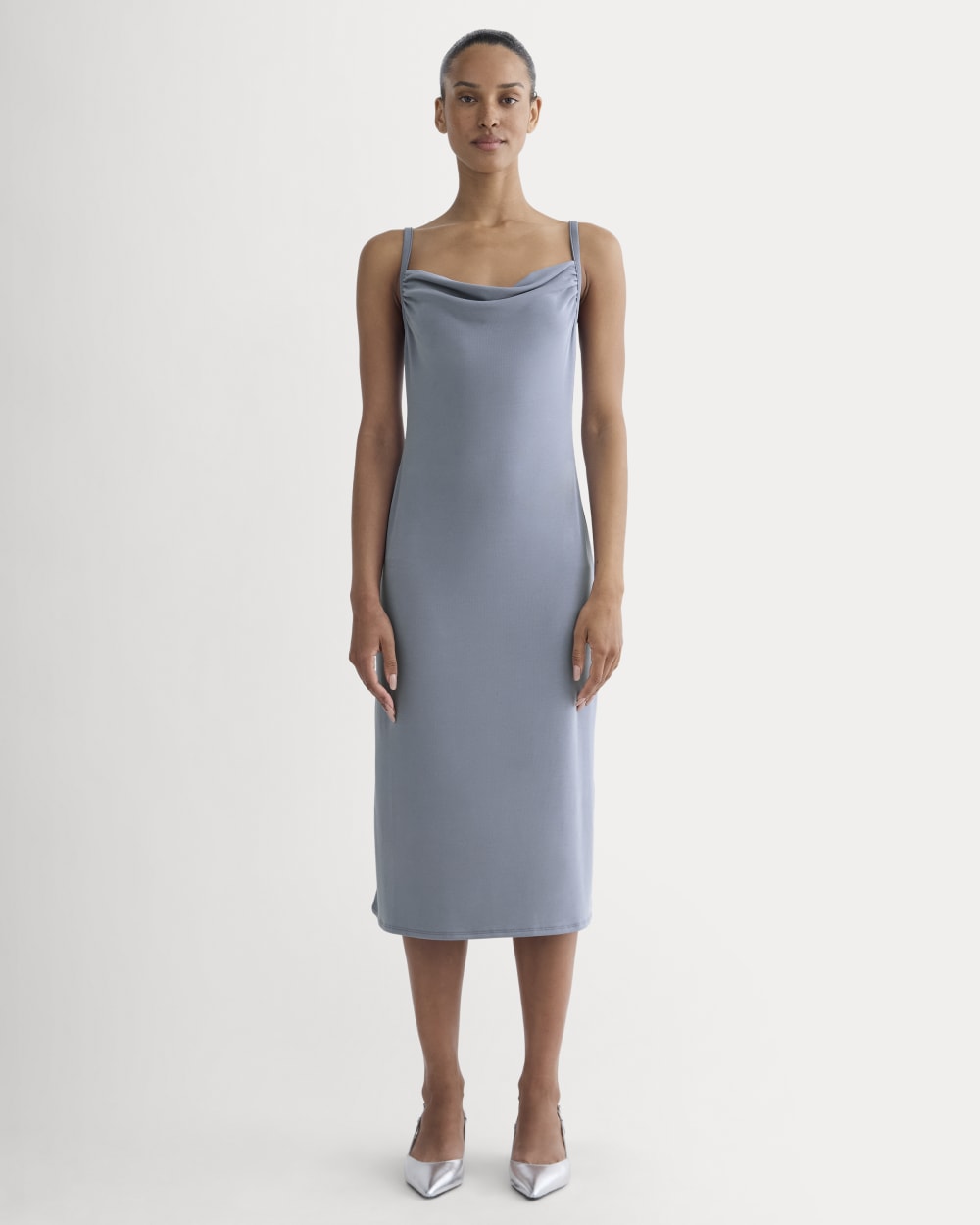 The Tank Midi Dress In Butterknit | Blue Dusk