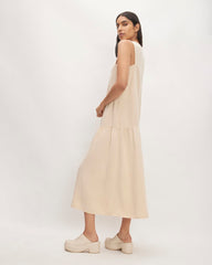 The Tencel™ V-Neck Dress | Whisper Pink