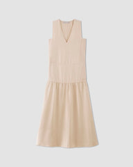 The Tencel™ V-Neck Dress | Whisper Pink