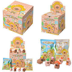 Capybara Blind Box – 32pcs Cute Character Mini Figures