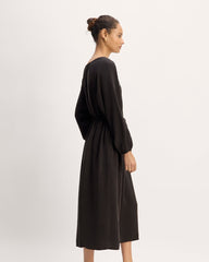 The Tencel™ Gathered Maxi Dress | Black